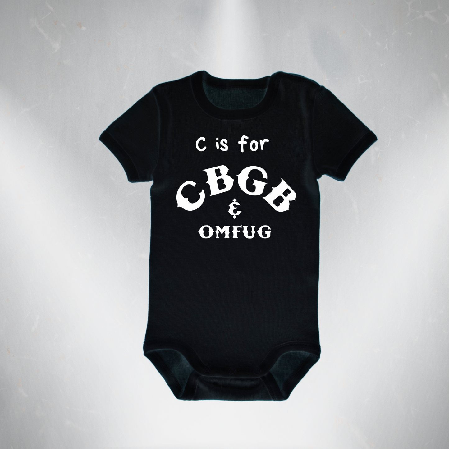 C is forCBGB Onsie