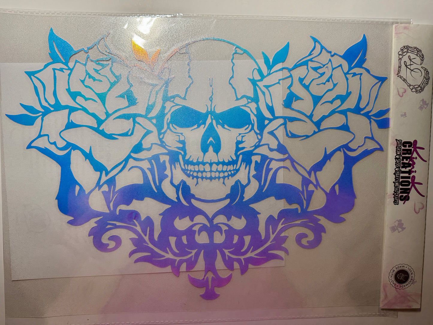 Skull with Roses Decal 21