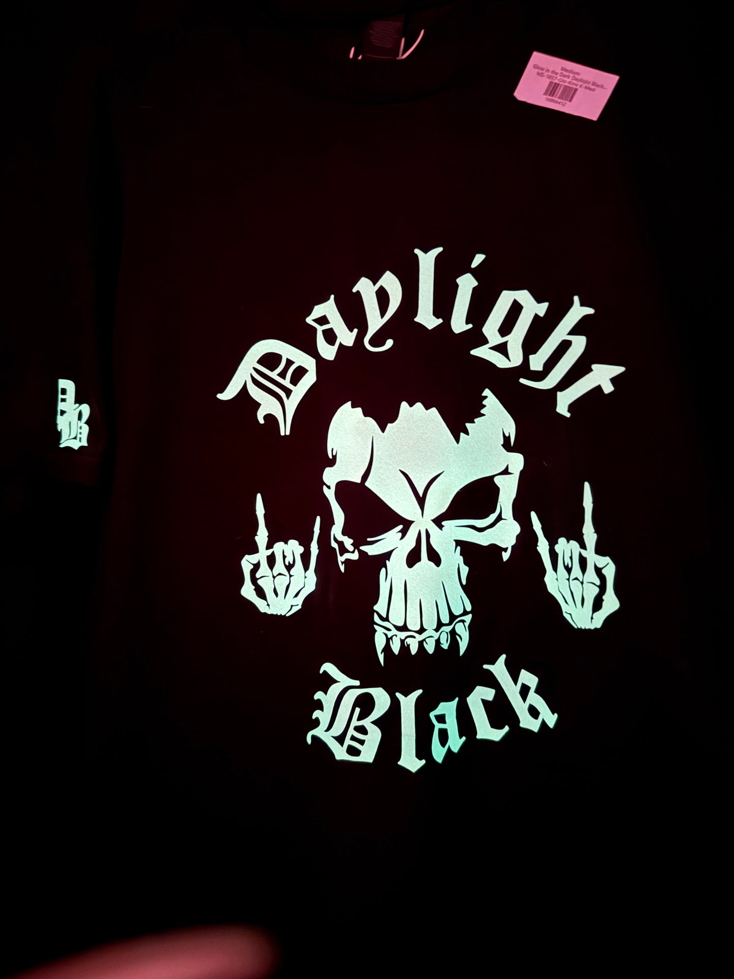 Glow in the Dark Daylight Black Double Sided Horns and Artists T-shirt