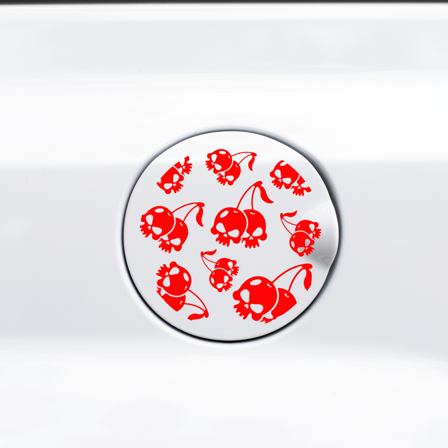 Skull Cherries Gas Cap Decal