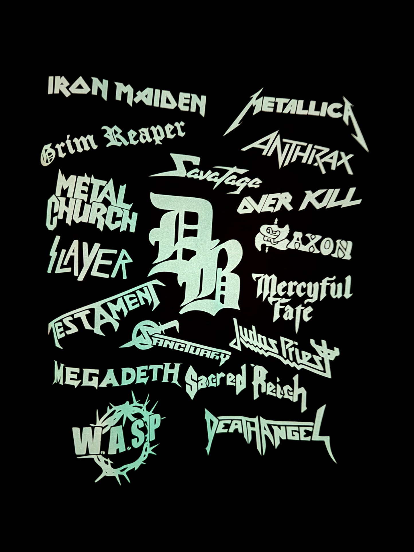 Glow in the Dark Daylight Black Double Sided Horns and Artists T-shirt