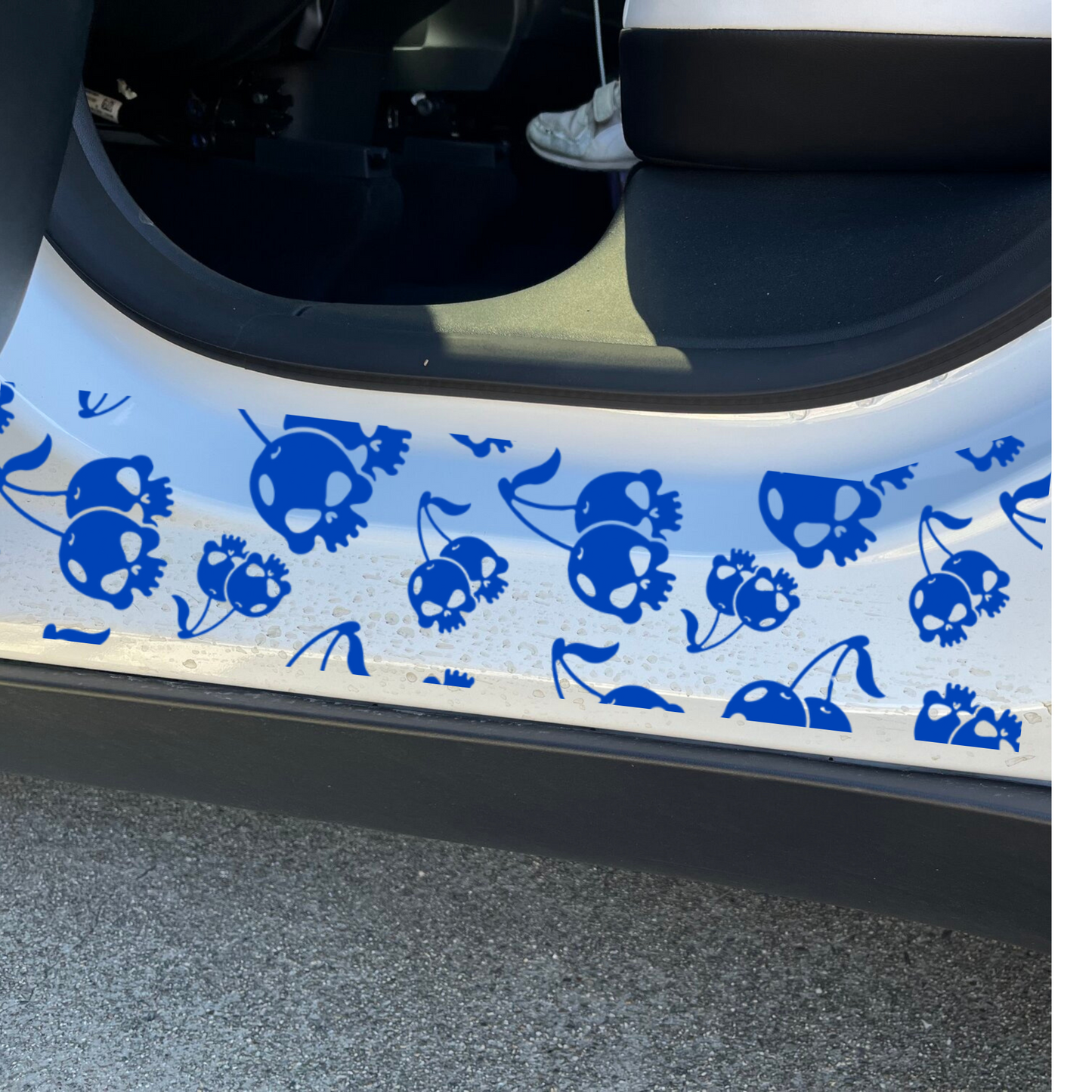 Skull Cherries Door Jam Decal