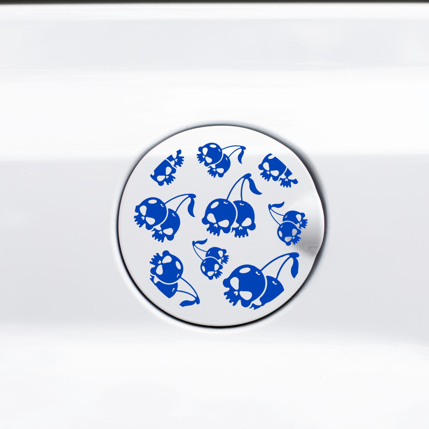 Skull Cherries Gas Cap Decal