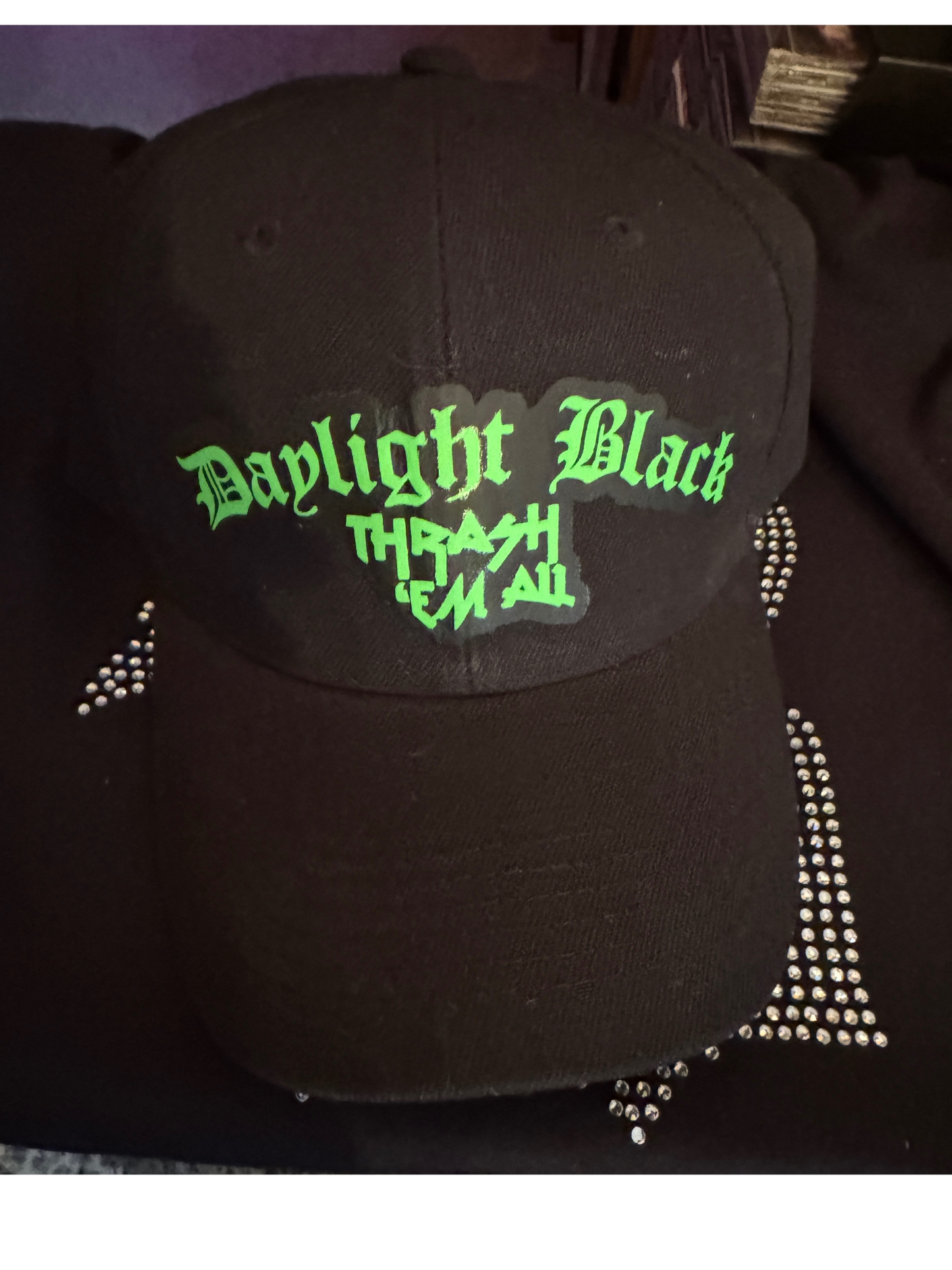 Daylight Black Green Thrash 'em All Hat