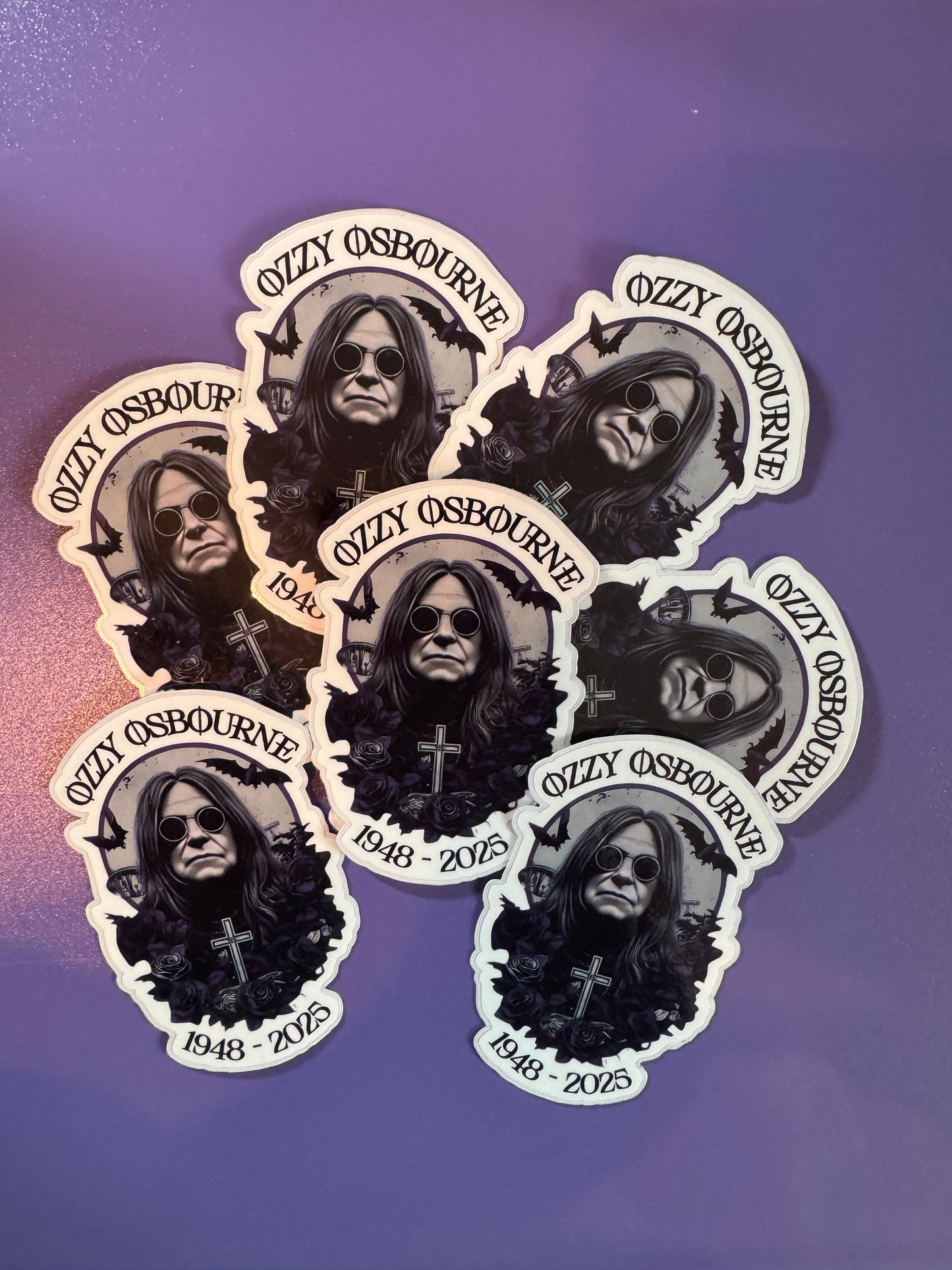Ozzy Memorial Sticker 3.5 inch