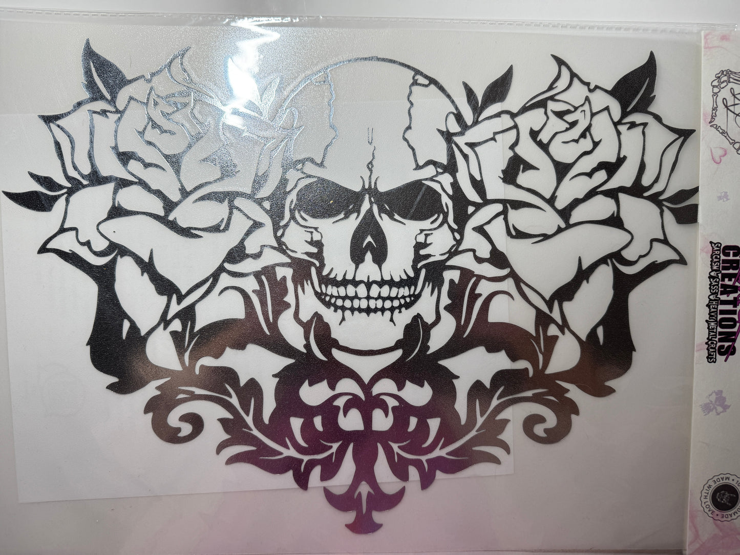 Skull with Roses Decal 21