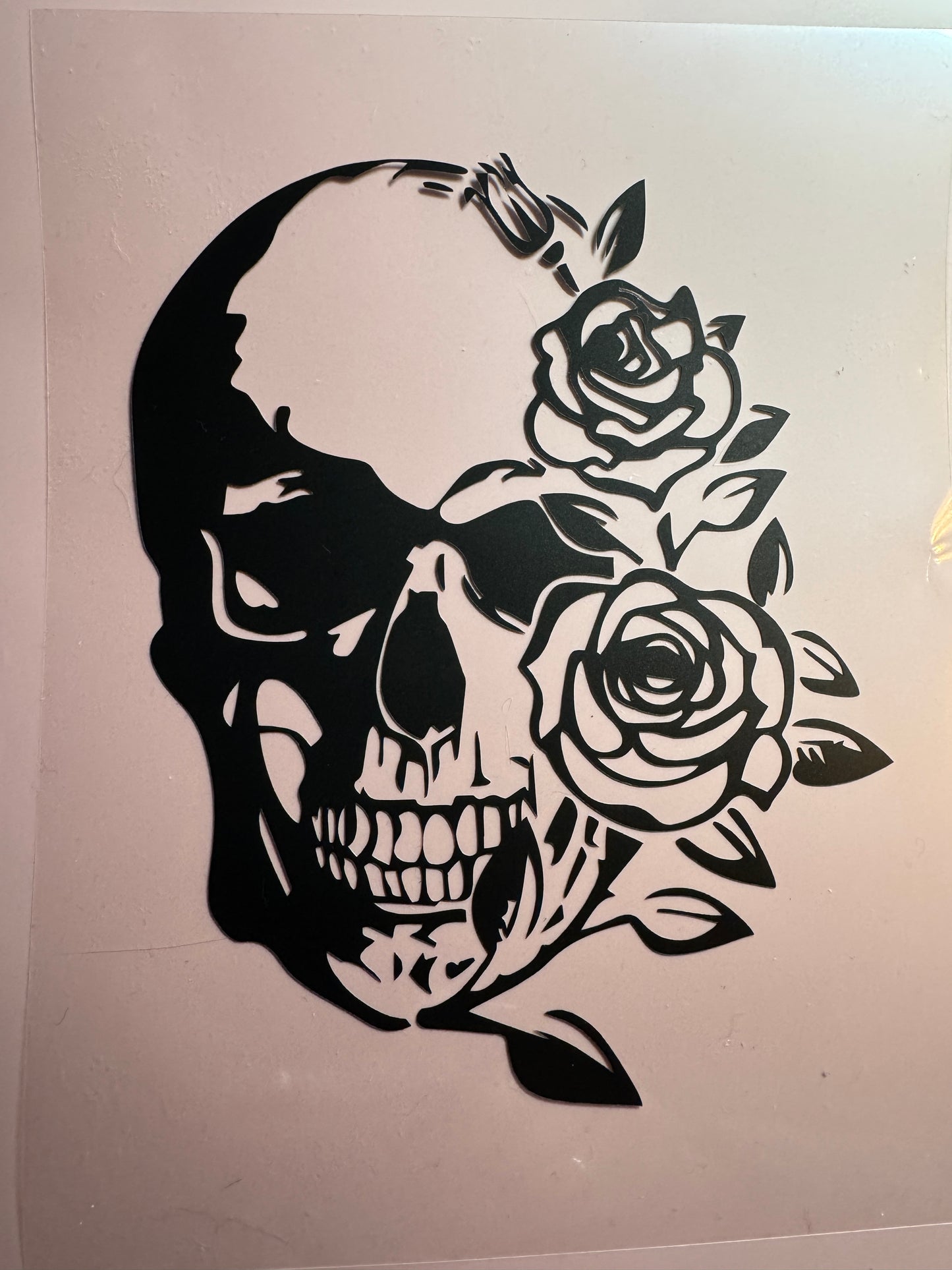 Floral Skull Decal6
