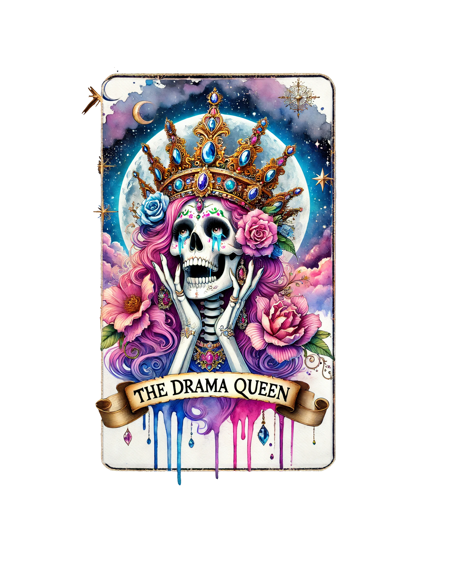 The Drama Queen Tarot Card Sticker