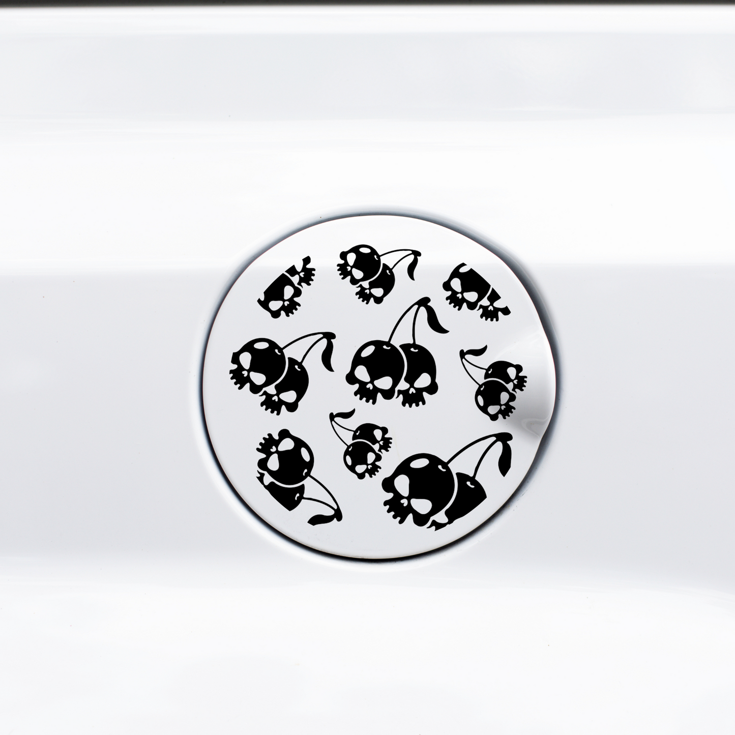 Skull Cherries Gas Cap Decal