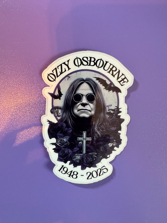 Ozzy Memorial Sticker 3.5 inch