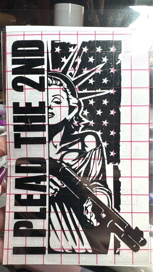 I Plead the 2nd Decal