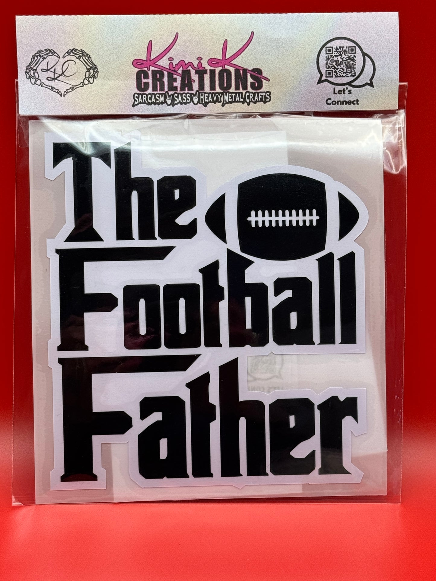 The Football Father 5 inch decal
