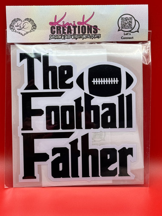 The Football Father 5 inch decal