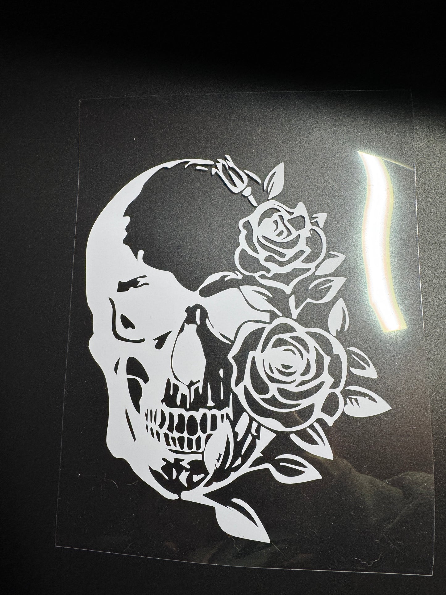Floral Skull Decal6